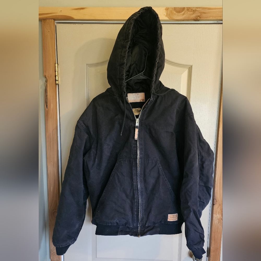 Schmidt Workwear Carhartt Like Heavy Lined Jacket Large Black